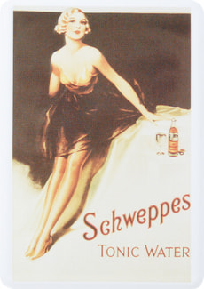 Werbe-Blechschild Schweppes