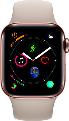 Watch Serie 4 40mm GPS+Cellular gold Stainless Steel Stone Sport Band