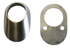 Schutzrosette RZ 8 mm, oval