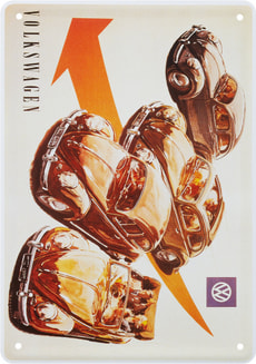 Werbe-Blechschild Volkswagen