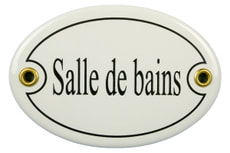 Emailschild Salle de bains