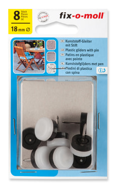 Kunststoffgleiter mit Stift