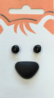 Knopfaugen inkl. Nase