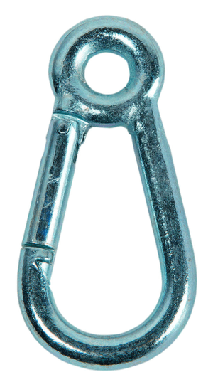 Karabinerhaken mit Ring verzinkt