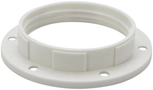 Bague E27/9 mm blanc