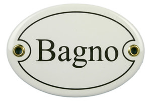 Emailschild Bagno
