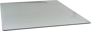 Bodenplatte Glas rechteckig
