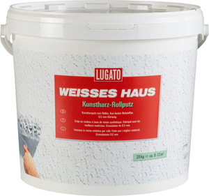 Weisses Haus Kunstharz-Rollputz