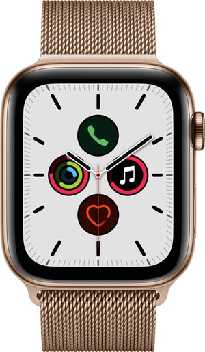Watch Series 5 LTE 44mm gold Stainless Steel gold Milanese Loop