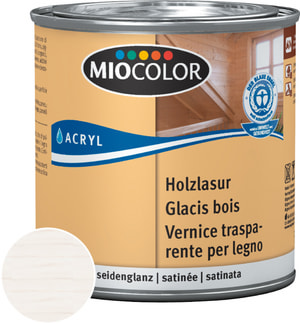 Acryl Holzlasur Kalkweiss 375 ml