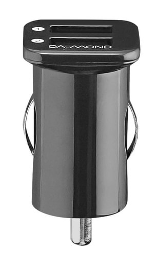 USB Car Charger schwarz
