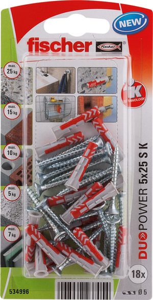 DUOPOWER 5 x 25 con vite