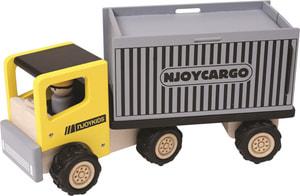 Lastwagen mit Holzcontainer