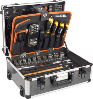 Valigetta portattrezzi con carello professional 152 pz.
