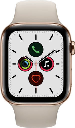 Watch Series 5 LTE 44mm gold Stainless Steel Stone Sport Band