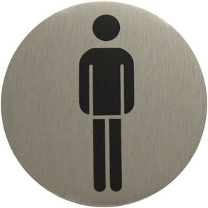 Plaque WC hommes