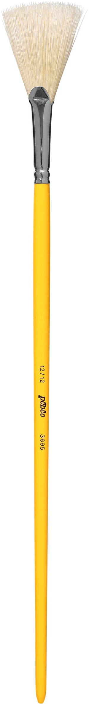 Fächerpinsel weisse Seide N°12/12