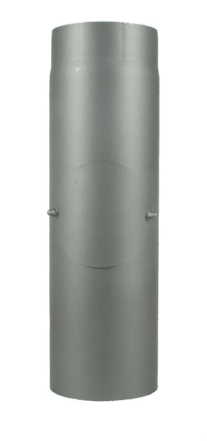 Rauchrohr 50 cm, mit Putzdeckel