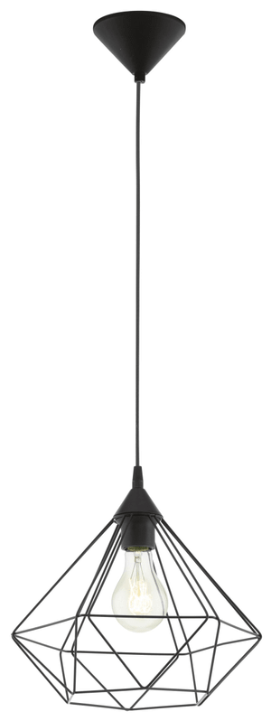 Hängeleuchte Tarbes, schwarz-matt