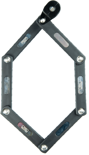 Lucchetto pieghevole con serratura a cilindro, B/740/70 Black