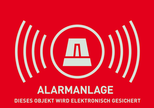Warnaufkleber Alarm (deutsch)