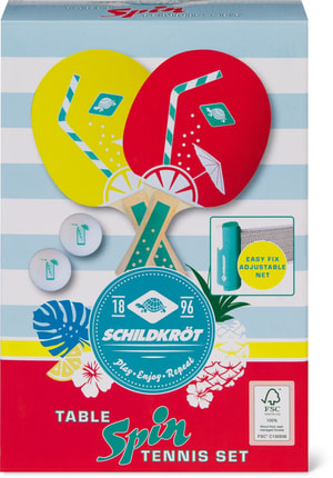 Ping Pong Set Spin Tropical mit Netz