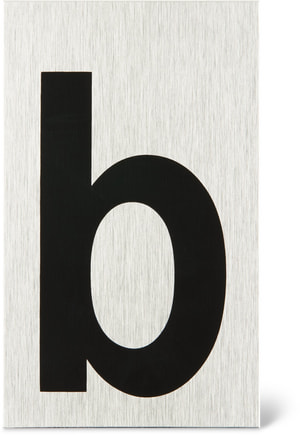 Plaque lettre b