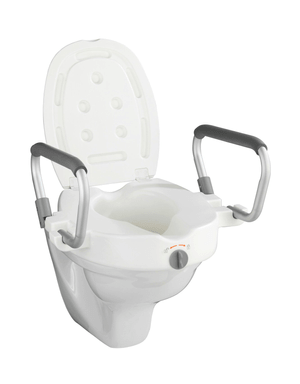 WC-Sitz Erhöhung mit Stützgriffen