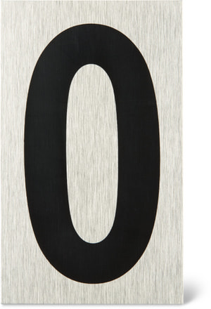 Plaque chiffre 0