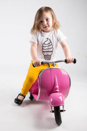 Retro-Scooter Primo pink