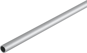 Rundrohr 1 x 10 mm silberfarben 2 m