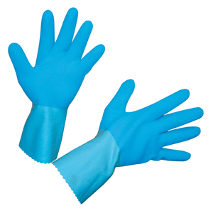 Latexhandschuh blau, Gr. 10