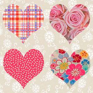 Atelier Serviette, 20 Stk. 25x25 cm, Patchworkheart