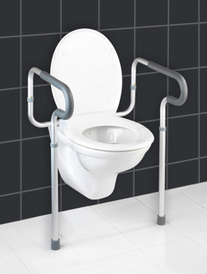 WC-Stützhilfe Secura weiss alu