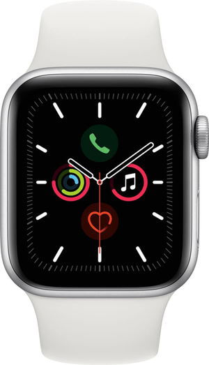 Watch Series 5 LTE 40mm silver Aluminium White Sport Band