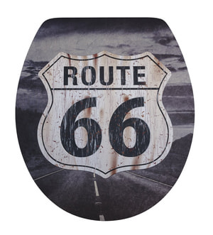WC-Sitz Relief Route 66