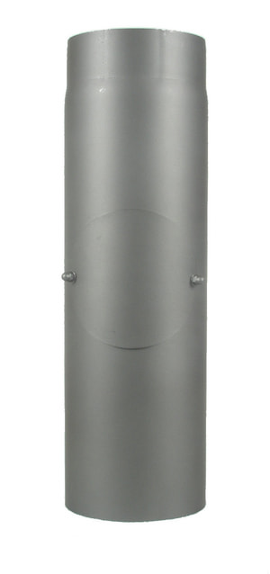 Rauchrohr 100 cm, mit Putzdeckel