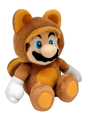 Tanooki Mario en peluche