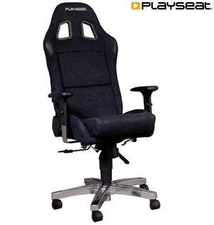 Office Seat Alcantara Schwarz