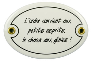 Emailschild L'ordre convient aux petits