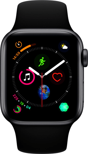 Watch Serie 4 40mm GPS space gray Aluminum Black Sport Band