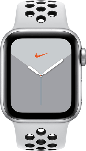 Watch Nike Series 5 LTE 40mm silver Aluminium Platinum Black Nike Sport Band