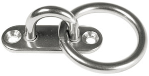 Platte mit Ring 15 X 45 mm