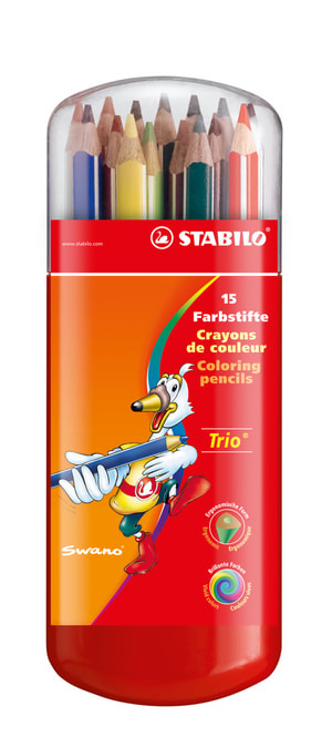 Trio®, dick Dreikant-Buntstift.