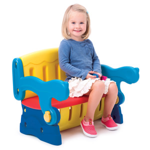 2in1 Sitztruhe und Spieltisch