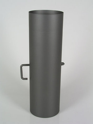 Rauchrohr 25 cm, mit Drosselklappe