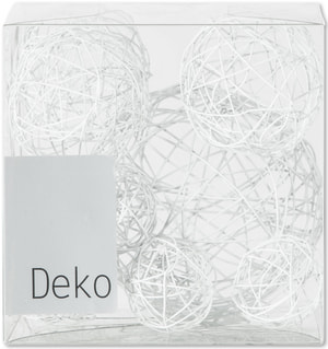 Deko Drahtbälle, 10-tlg