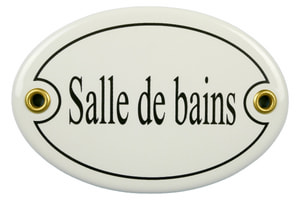 Emailschild Salle de bains