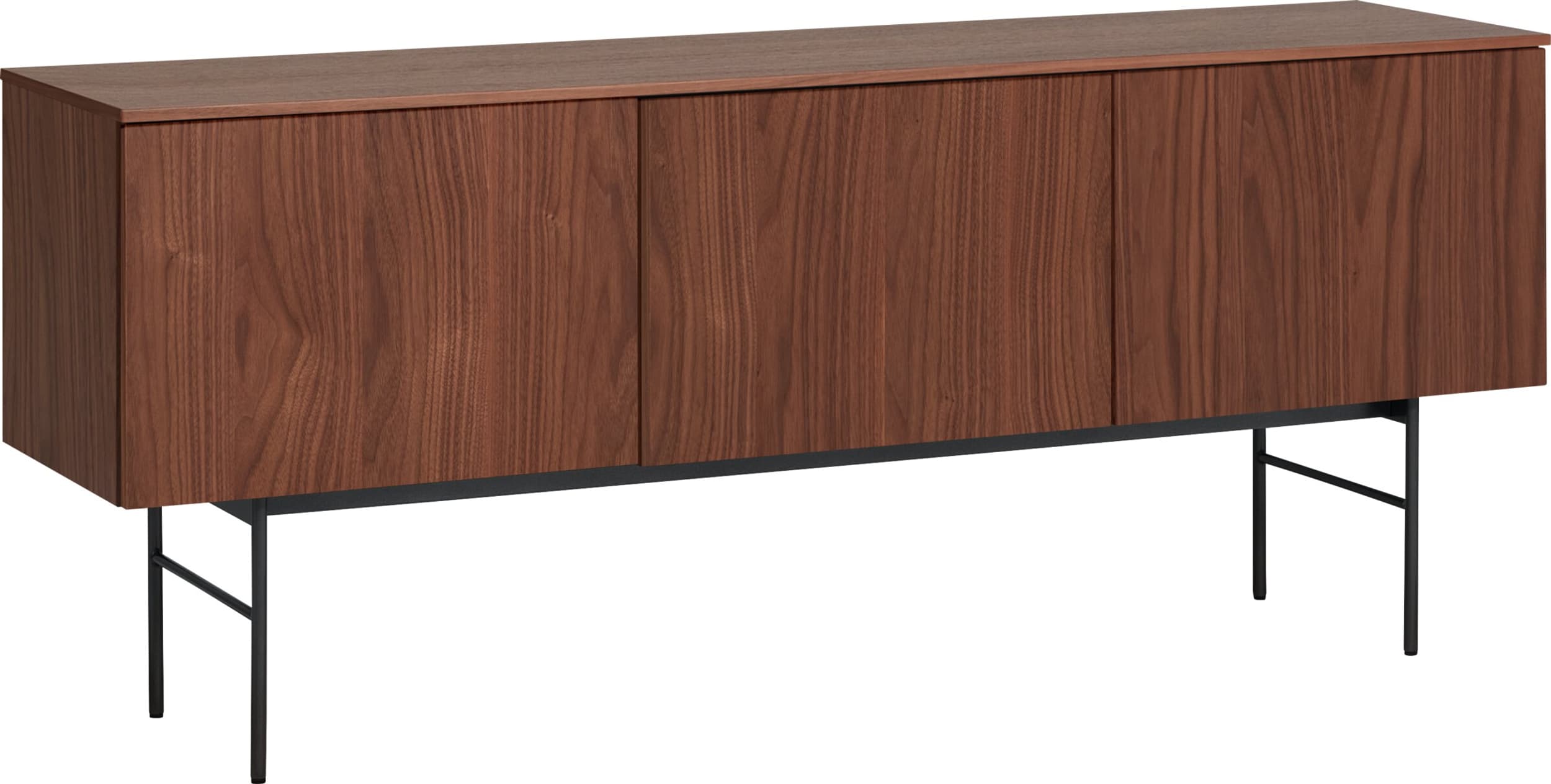 Buffet bas TILL, Noyer, Aggloméré (bois mélangé), 168x41x68, Micasa