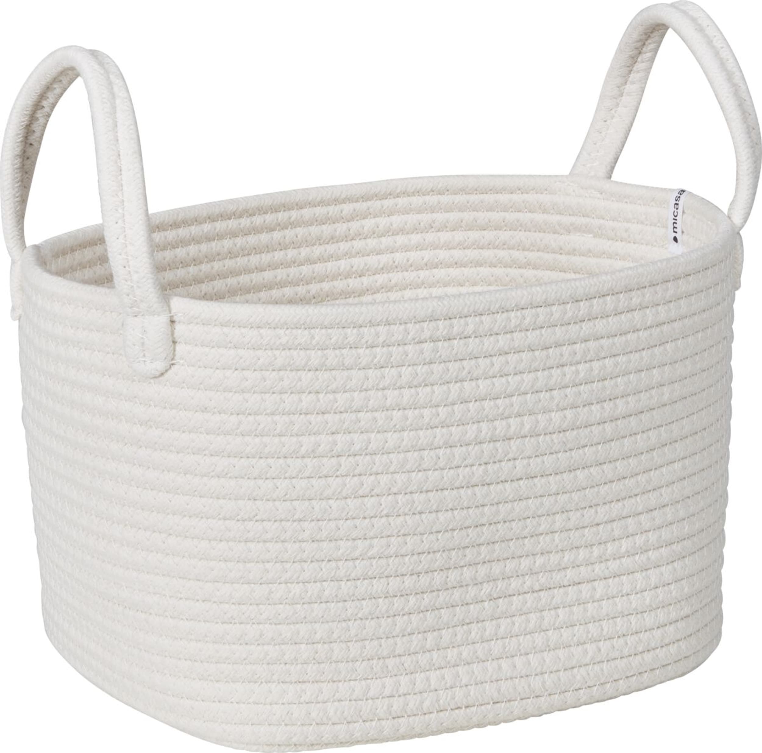 Corbeille CLEA, Blanc, 22x28x20, Micasa